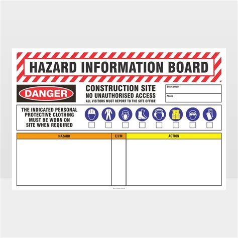 Hazard Information Board Sign Noticeinformation Sign Hazard Signs Nz