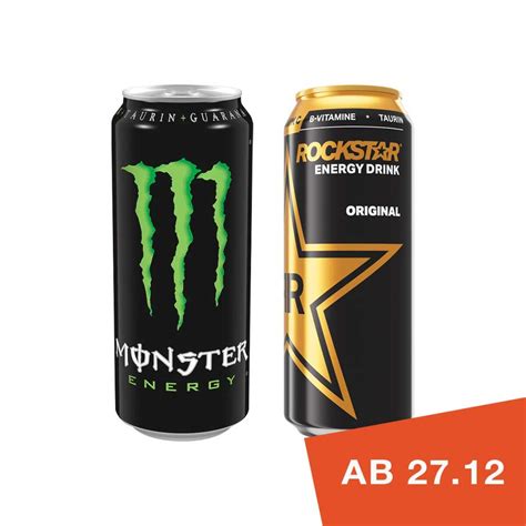 ROCKSTAR Oder MONSTER ENERGY DRINK Versch Sorten Koffeinhaltig Je 0