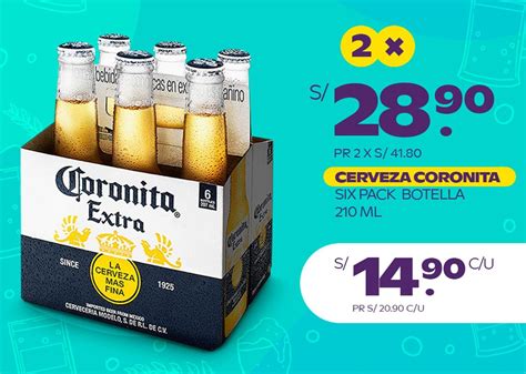 Cerveza Coronita Six Pack Botella 2 X 210ml Oferta En Tambo