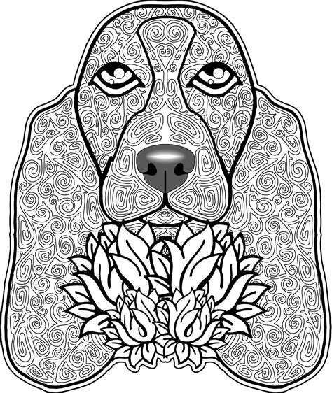 Dog Mandala Coloring Pages at GetColorings.com | Free printable colorings pages to print and color