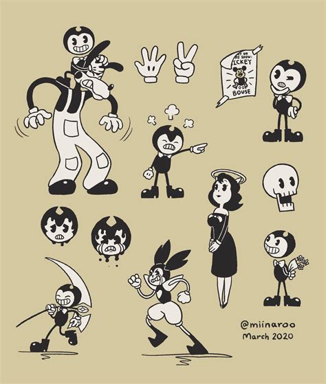 Some Doodles Where I Tried To Imitate The Artstyle Of Joey Drew Studios