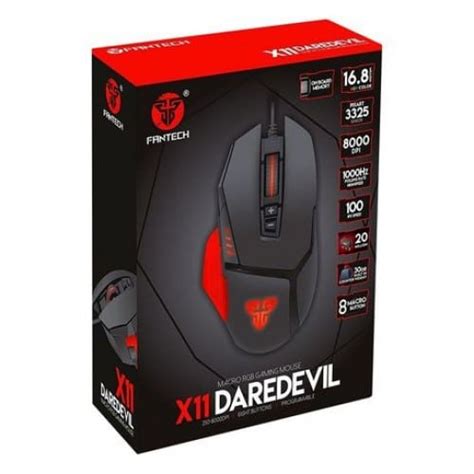 Fantech X Daredevil Macro Rgb Gaming Mouse Vibe Gaming