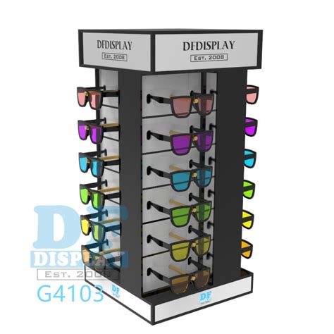 Custom Made Countertop Standing Rotating Four Sides Sunglass Display