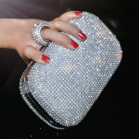 Rhinestone Evening Clutch OnInitiative Studded Clutch Bag