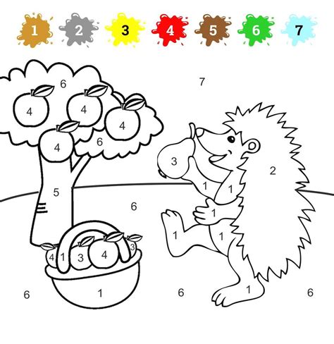 Coloring By Numbers For Children