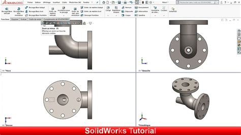 SolidWorks Tutorial Bossage Base Balayé YouTube