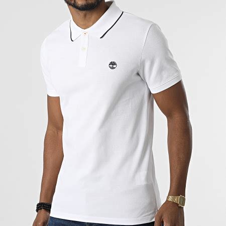 Timberland Polo A Manches Courtes Millers River A Nf Blanc