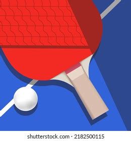 Ping Pong Poster Template Table Rackets Stock Vector Royalty Free