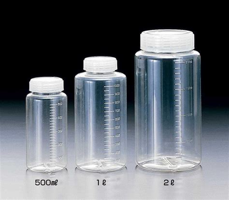 Clear Wide Mouth Bottle Plastic Round Bottles Sanplatec Science