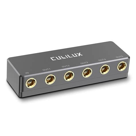 Buy Cubilux 5 Way Quarter Inch Signal Splitter Passive 14” Audio