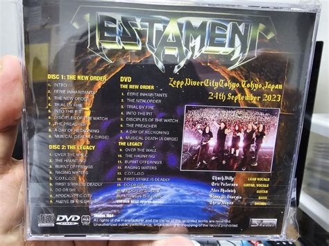 Testament Titans Of Creation CD DVD Photo Metal Kingdom