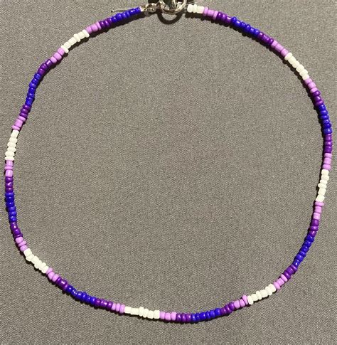 Seed Bead Choker Purple Artofit