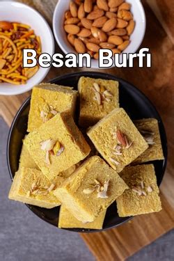 Sweet Besan Burfi With Condensed Milk Hebbars Kitchen Recipes