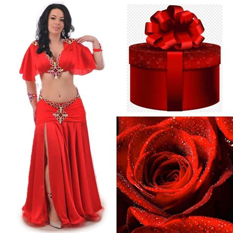 Red Belly Dance Costume Collection By Aida Aida Style