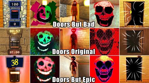 The Backdoor In Roblox Doors Vs Doors But Bad Vs Doors But Epic