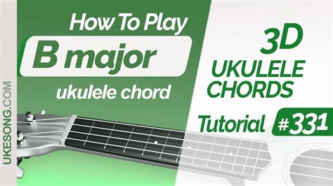 B major ukulele chord. Learn to play B major chord on ukulele | Ukesong