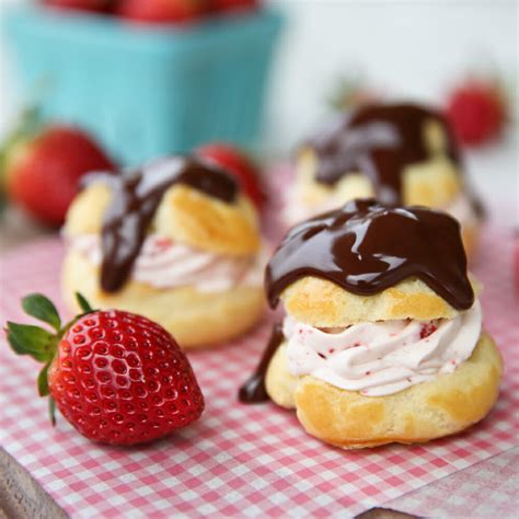 Chocolate Covered Strawberry Cream Puffs Our Best Bites