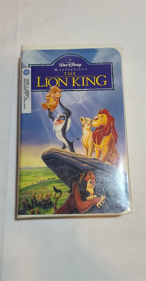 1995 the Lion King 2977 VHS Masterpiece Collection With Inserts - Etsy