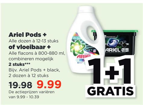 Ariel Pods Of Vloeibaar Aanbieding Bij PLUS