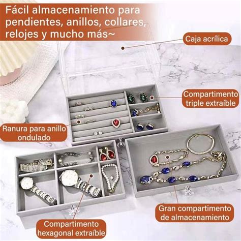 Ripley Organizador Acr Lico Para Joyas Joyero Transparente Con Cajones