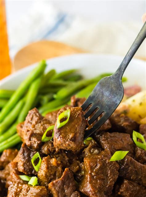 Honey Bourbon Steak Tips Crock Pot Kitchen Fun With My 3 Sons