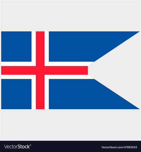 Iceland coast guard Royalty Free Vector Image - VectorStock