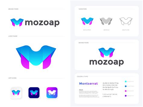 m modern logo by Fahad Rohan on Dribbble