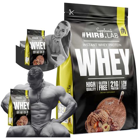 Białko whey WPC protein 750 g odżywka serwatkowe białkowa orzech hiro