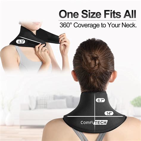 ComfiTECH Neck Ice Pack Wrap - Reusable Gel Cold Compress for Neck Pain