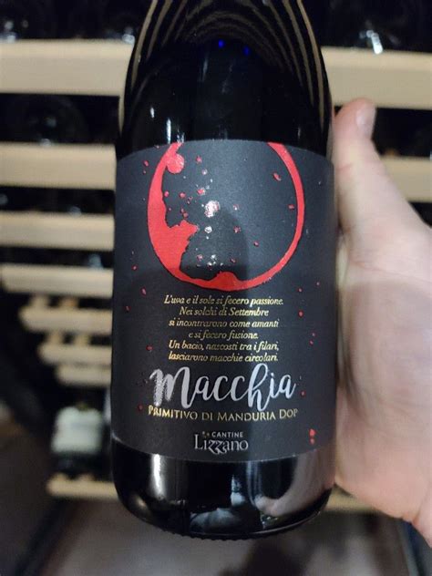 2018 Cantine Lizzano Primitivo Di Manduria Macchia Italy Puglia