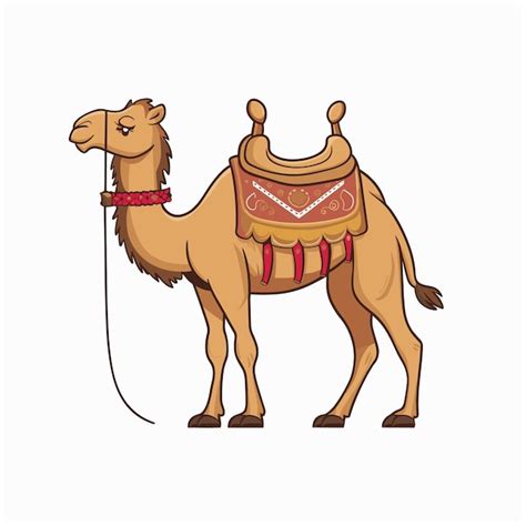 Premium Vector Cartoon Camel Isolated On White Background