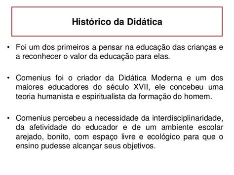 Historico Da Didatica E Suas Fases