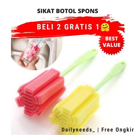 Jual Sikat Botol Spons Sikat Botol Susu Pembersih Botol Sikat Spons