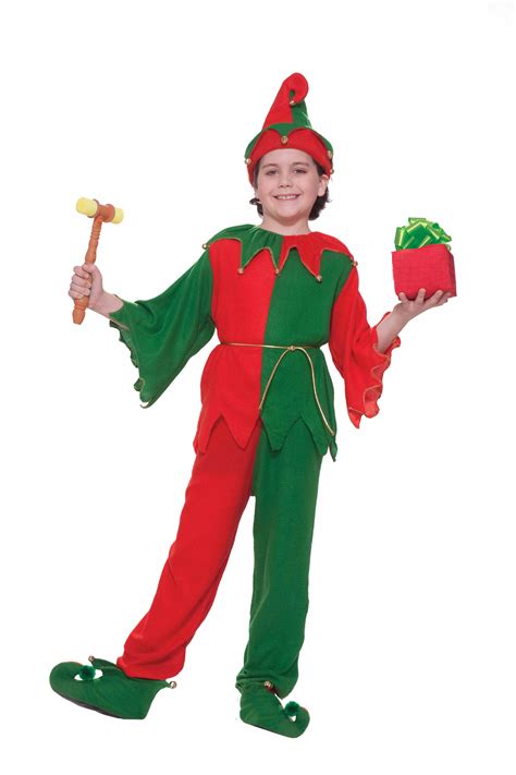 Kids Santas Helper Elf Unisex Christmas Costume | $37.99 | The Costume Land