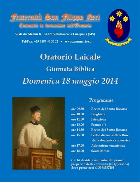 Giornata Biblica Maggio Opus Mariae Matris Ecclesiae