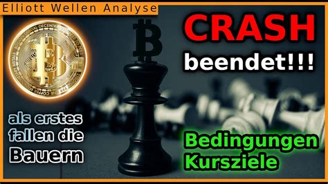 Bitcoin Crash Beendet Btc Kurs Prognose Elliott Wellen Chart