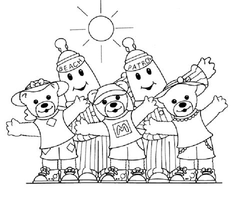 Bananas in pyjamas Coloring Pages - Coloringpages1001.com