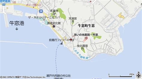 岡山県瀬戸内市牛窓町牛窓 地図（住所一覧から検索） ：マピオン