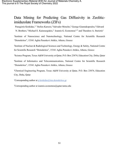 Pdf Data Mining For Predicting Gas Diffusivity In Zeolitic