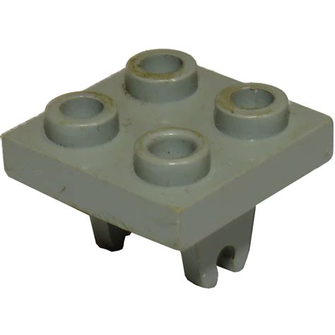 Lego Light Gray Plate X With Bottom Wheel Holder Brick Owl