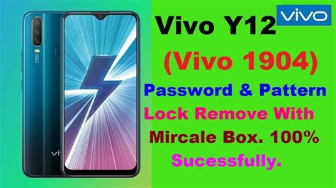 Vivo Y12 1904 Hard Reset Pattren And Password Lock Remove With Mircale