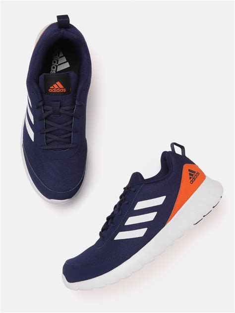 Buy ADIDAS Men Navy Blue Woven Design Adiscend Running Shoes - Sports ...