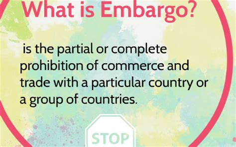 Embargo on Countries around the world.. by Maryam AlTenaiji