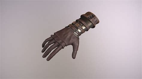 3D model leather medieval glove VR / AR / low-poly | CGTrader