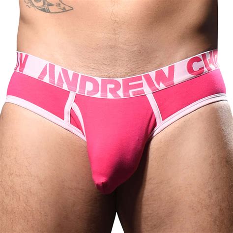 Andrew Christian Almost Naked Fly Tagless Briefs Fuchsia INDERWEAR