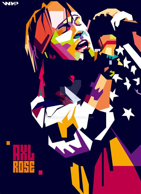 Axl Rose WPAP Axl Rose Pop Art Portraits Wpap Art