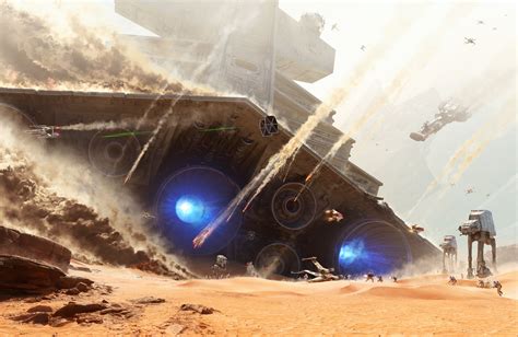 Star Wars Battlefront Battle Of Jakku Hi Res Textless Wallpaper 4k