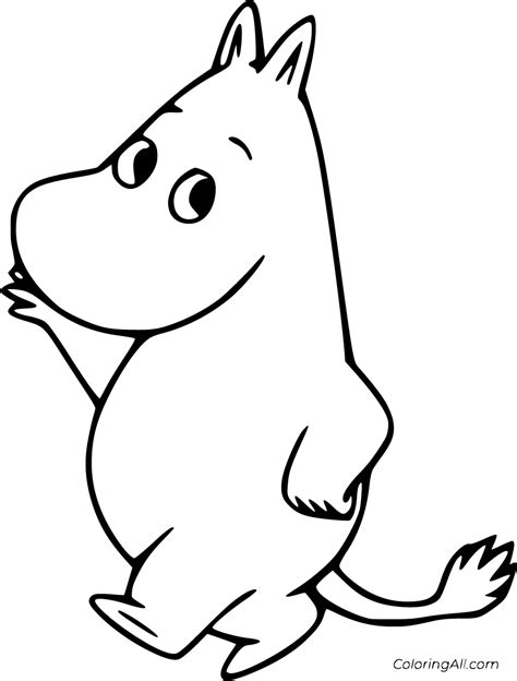 Moomin Coloring Pages 38 Free Printables Coloringall