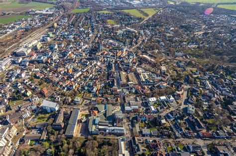 Unna Von Oben Stadtansicht Vom Innenstadtbereich In Unna Im