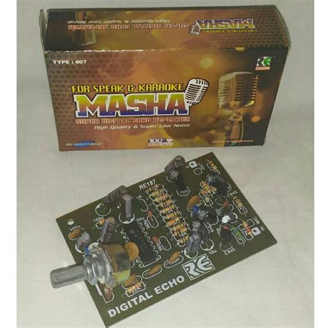 jual kit digital echo repeater  potensio kit echo karaoke shopee